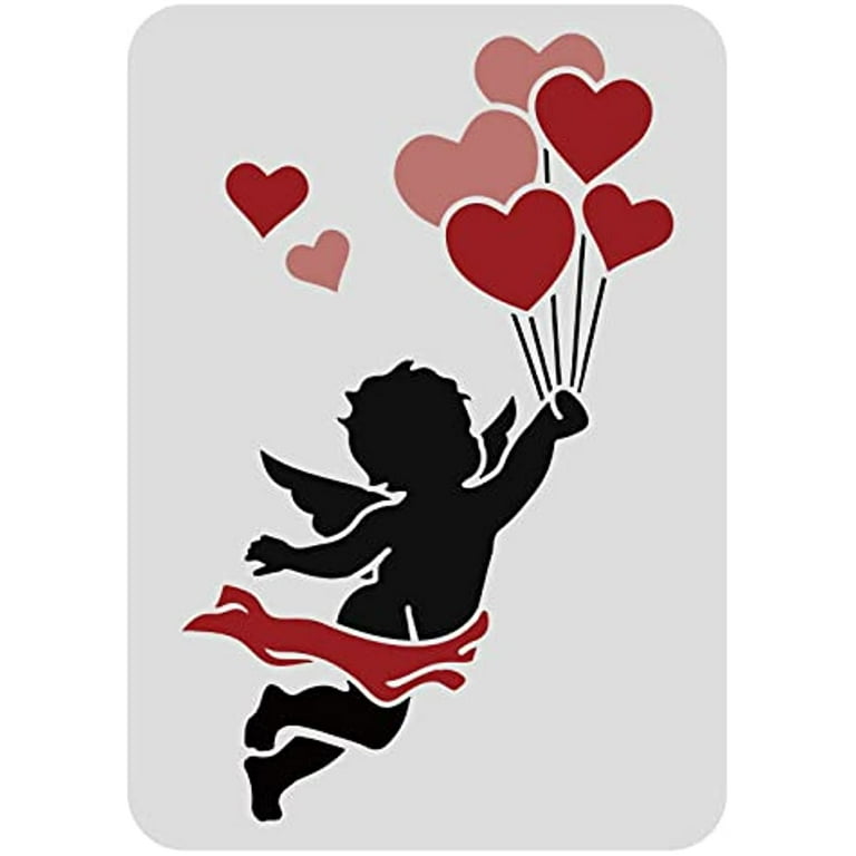1pc Cupid Love Balloon Pattern Large Plastic Reusable Drawing Stencils DIY Painting Stencil Template - Walmart.com 1pc-cupid-love-balloon-pattern-large-plastic-reusable-drawing-stencils-diy-painting-stencil-template-walmart-com