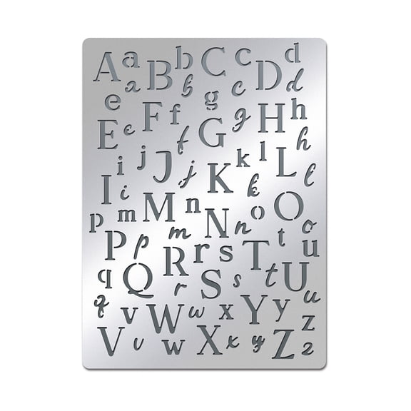 1pc Custom Stainless Steel Cutting Dies Stencils for Scrapbooking/Photo Album Decorative Embossing Matte color Letter Pattern 19x14cm