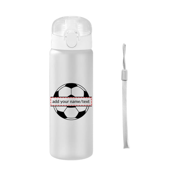 1pc Customized Sports Water Bottle, Photo&text, 780ml/26oz Outdoor Travel Leakproof Plastic Water Bottle with Rope
