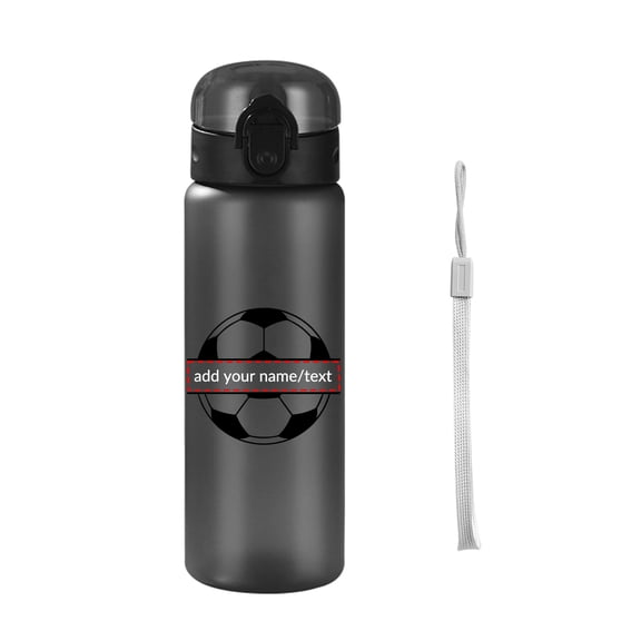 1pc Customized Sports Water Bottle, Photo&text, 780ml/26oz Outdoor Travel Leakproof Plastic Water Bottle with Rope