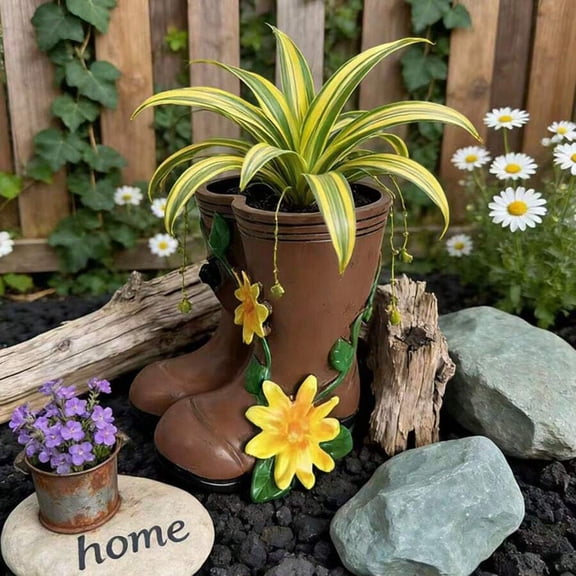 1pc Cute Creative Wooden Dragon Shaped Planter, Outdoor Waterproof Desktop Flower Pot, Home Decor Plant Container