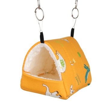 Small Animal Warm Nest Bee Design Hamster Guinea Pig Shelter BESPORTBLE Bee Design Pet Winter House - Warm Nest For Hamsters, Guinea Pigs & Squirrels Bee Design Pet House
