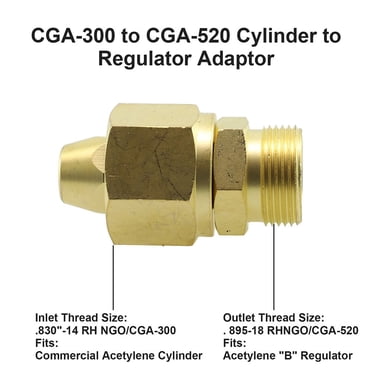 Western Enterprises #321 Cylinder/Regulator Adaptor – CGA-200 To CGA-510