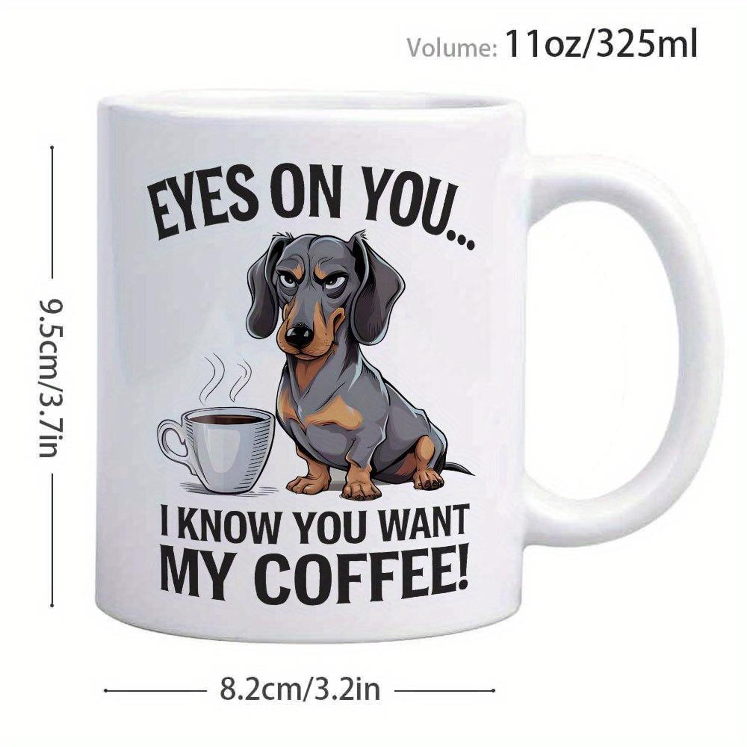 1pc Dachshund Dog Coffee Mug with Cute Dachshund Puppy Face Eyes on You — free download