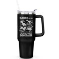 thumbnail image 1 of 1pc Dad Gift 40oz Tumbler with Straw & Handle - Insulated Stainless Steel Cup | Holiday Gift for Man Women (Christmas, Valentine's, Birthday), 1 of 5