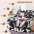 thumbnail image 1 of 1pc Daughter And Granddaughter Cute Calf Print Flannel Blanket, Warm And Soft, Suitable For Sofabed, Sofa, Camping And Travel, The Best Holiday Gift Blanket, Birthday Blanket, Gift Blanket, 1 of 6