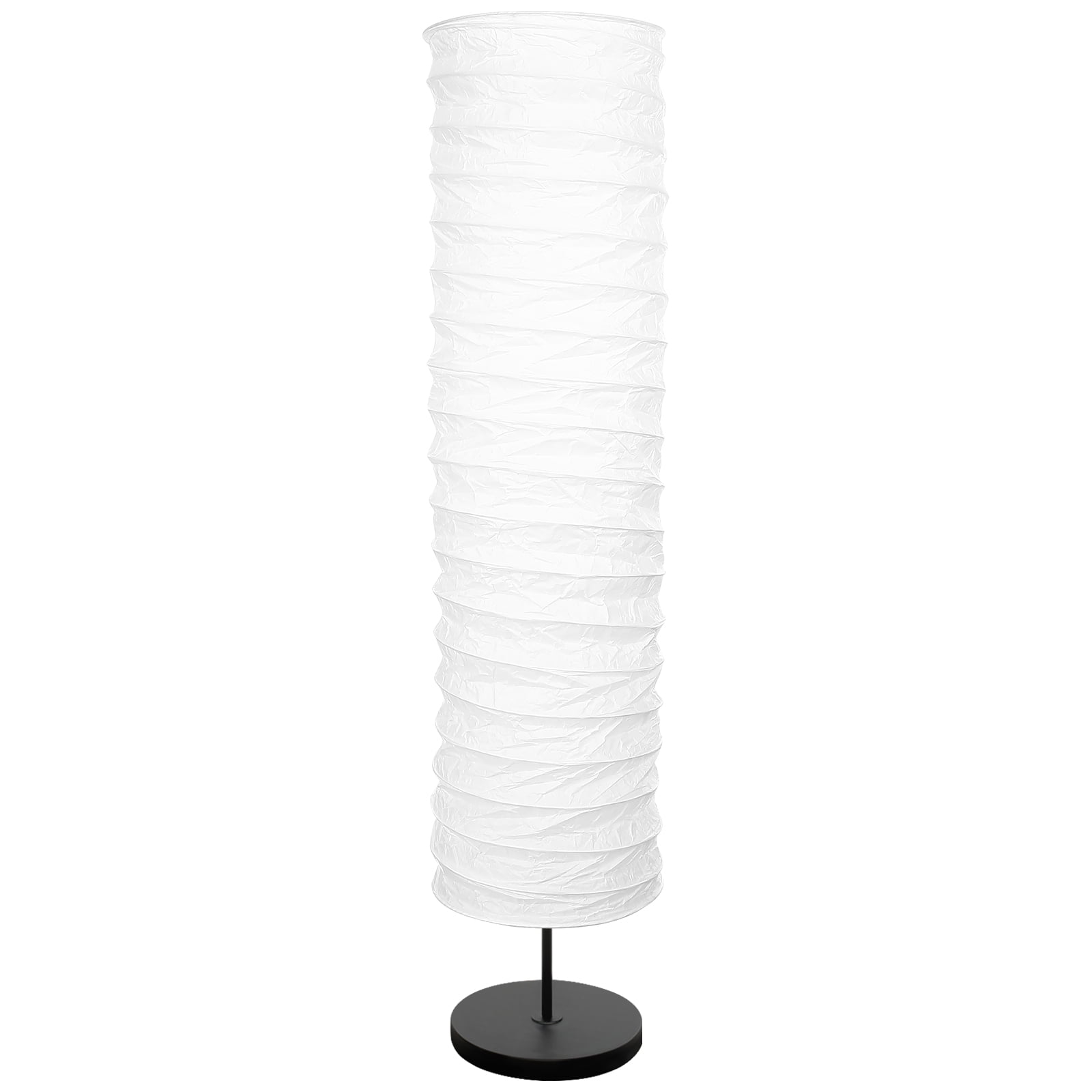Qnmwood Japanese Style Paper Floor Lamp Shade for Bedroom