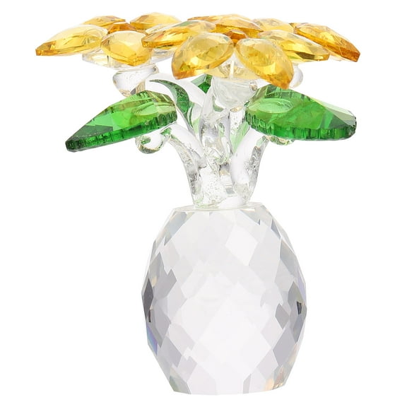 1pc Decorative Small Flower Vase Home Desktop Decor Pineapple Vase Adornment