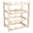 1pc Decorative Wine Rack Wooden Storage Stand Wooden Red Wine Display