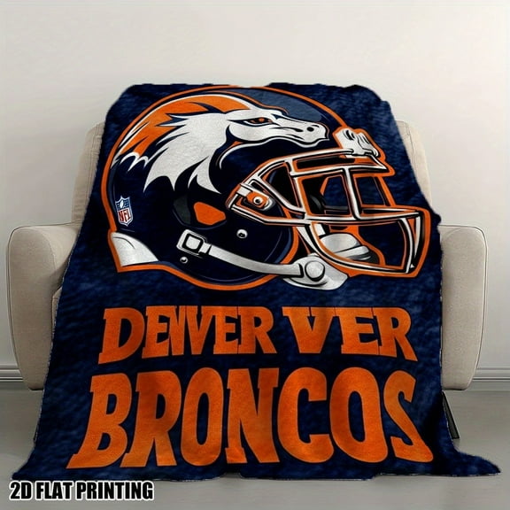 1pc Denver Design Soft Flannel Throw Blanket – Comfortable and Snuggly – Perfect for All Seasons and Relaxing Spaces