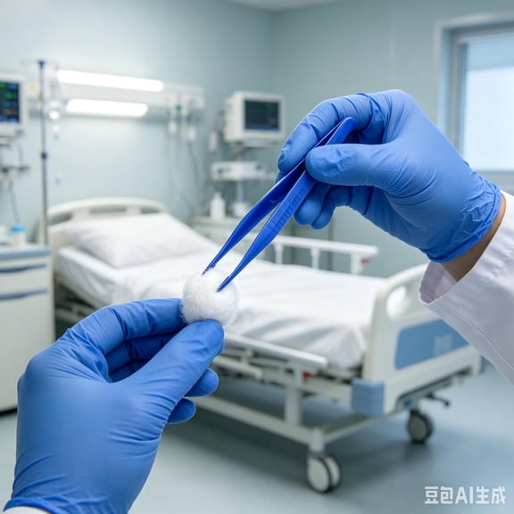 1pc Disposable Plastic Tweezers, Blue Non-Sterile Forceps for Crafts & First Aid