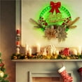 1pc Diy Led Christmas Wreath With Lights Christmas Decorations Luminous