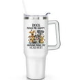 thumbnail image 1 of 1pc Dog 40oz Tumbler with Straw & Handle - Insulated Stainless Steel Cup | Holiday Gift for Man Women (Christmas, Valentine's, Birthday), 1 of 5
