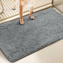 1pc Dog Door Mat For Muddy Paws, Absorbs Moisture And Dirt, Absorbent Non-Slip Washable Mat, Quick Dry Microfiber, Mud Mat For Dogs, Entry Indoor Door Mat For Inside Floor- Machine Washable