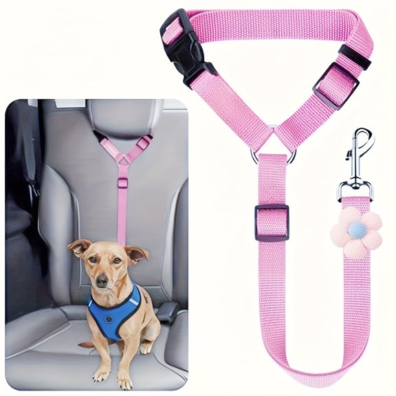 1pc Dog Seat Belt for Vehicle Secure, Pet Car Tether Safety Leash for Dogs In Vehicles, Dog Seatbelt Tether, Dog Seat Belt Buckle, Dog Car Seat Belt Christmas Gift