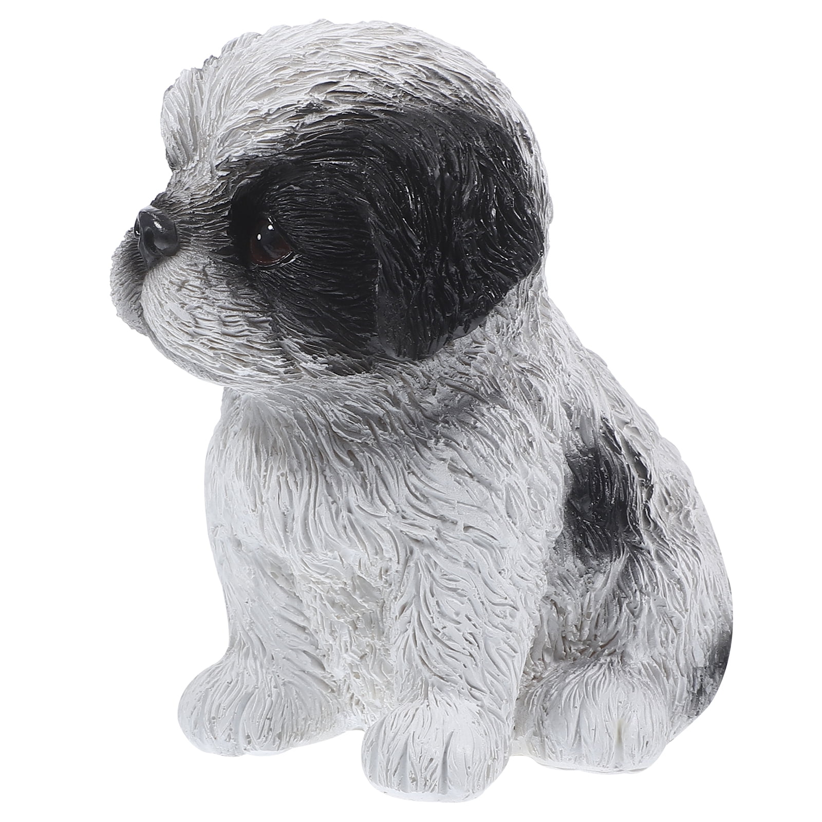 1pc Dog Shaped Statue Resin Figurine Adornment Adorable Dog Decorations