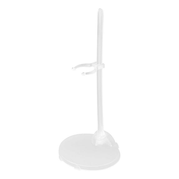 1pc Doll Stand,Adjustable Doll Stands, Plastic Doll Display Holders,Toys Accessories,Doll Stands For Transparent Display Stand Support For 11 To 13 Inch Tall Dolls,Doll Stand Display Holder(White,)