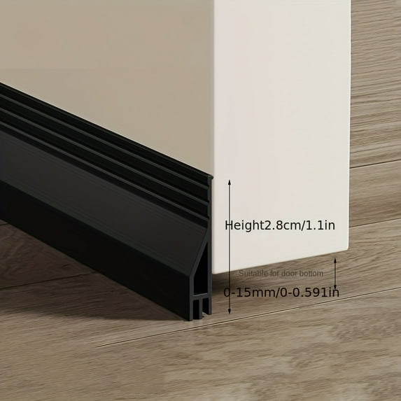 1pc Door Draft Stopper For Exterior And Interior Doors, Door Sweep Sticker Sealing Strip, Bedroom Door Gap, Windproof, Waterproof, Insect-proof, Dustproof Wind-proof, Soundproof Door Sticker
