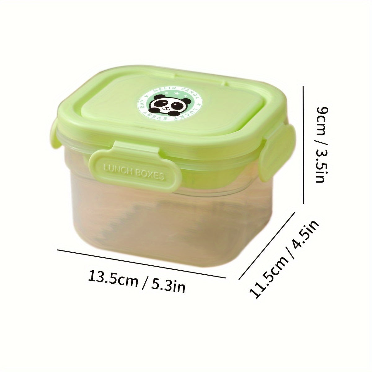 1pc Double Layer Food Storage Container Portable Sealed Transparent