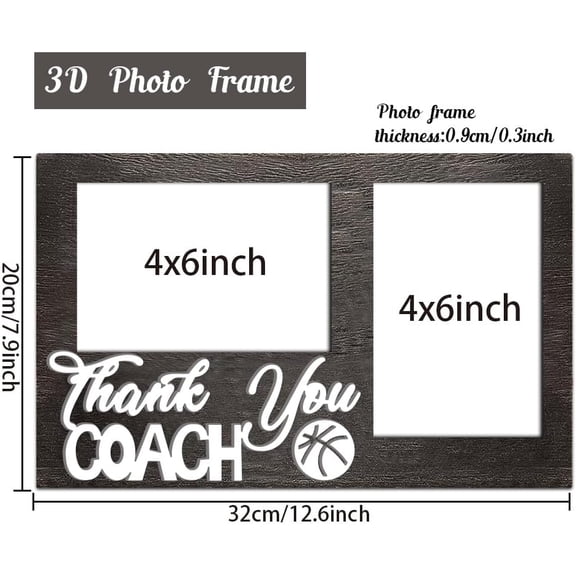 1pc Double Photo Frames Display Photo Frame Rectangle with Word Best Mom Word 200x320mm