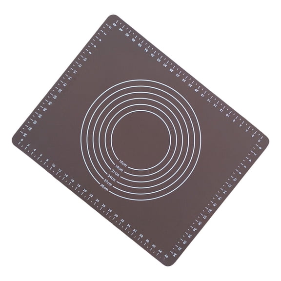 1pc Dough Mat High Temperature Resistance Non-slip Kitchen Gadget Baking Tool for Home (Coffee)