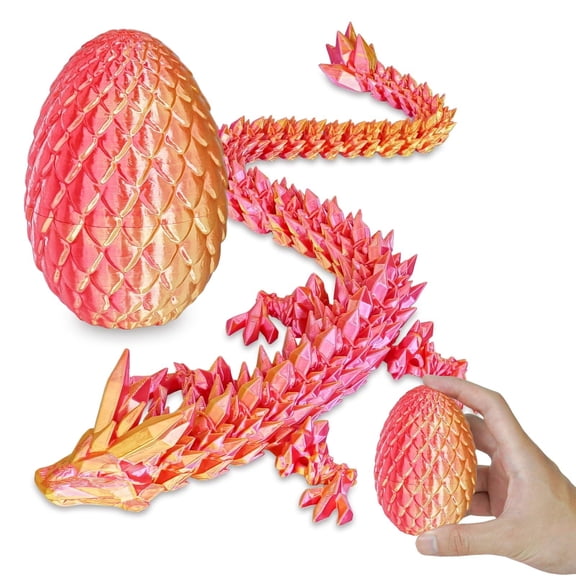 1pc Dragon Egg With Dragon Inside 3D Printed Decorative Adults Perfect Surprise Gifts Uniqur Home And Desk Decor Easter Valentine Birthdays Christmas(Purple,Small)