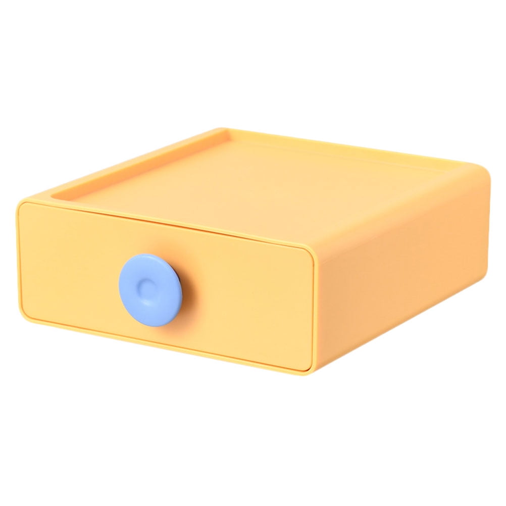 1pc Drawer Type Storage Box Desktop Storage Box Cosmetics Organizer for