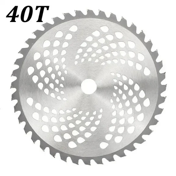 1pc Durable 40/60/80 Teeth Mower Head, Blade Wood Mower Disc Fixed Four-Piece Set for Lawn Mower, Garden Weed Mower Parts