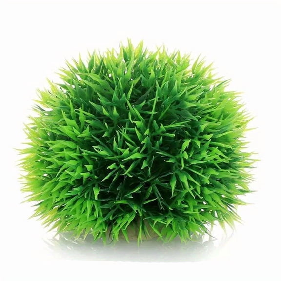 1pc-Durable Artificial Aquarium Seaweed Ball, Anti-Fading Grass Ball Decoration, Restore Aquarium Ecological Environment, Suitable for Aquarium, Home Fish Tank Landscaping Decoration,M