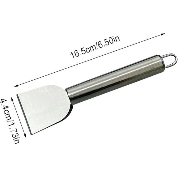 1pc Durable Stainless Steel Multifunctional Cleaning Scraper, Metal Utility Shovel For Kitchen, Bathroom And Home Use