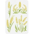 thumbnail image 1 of 1pc Ears of Wheat Stencil Drawing Template Reusable Washable Painting Stencil for Home Furniture Tiles Decoration 8.3x11.7inch, 1 of 9