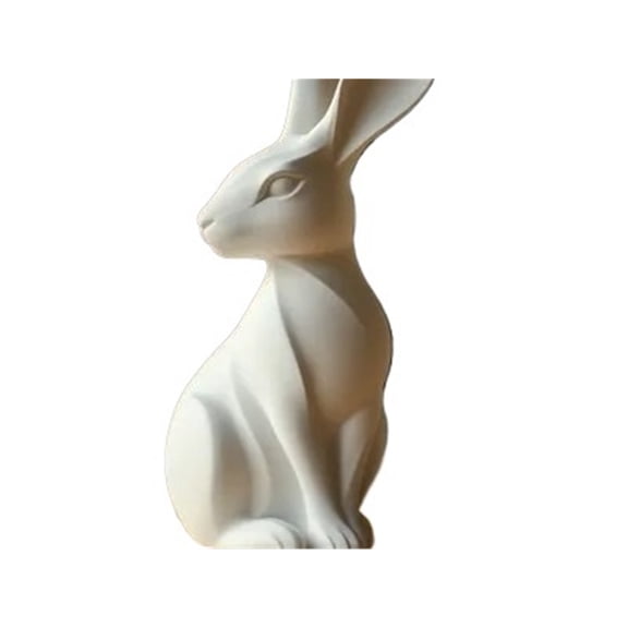 1pc Easter Bunny Statue Cute Holiday Decoration 3D Printing