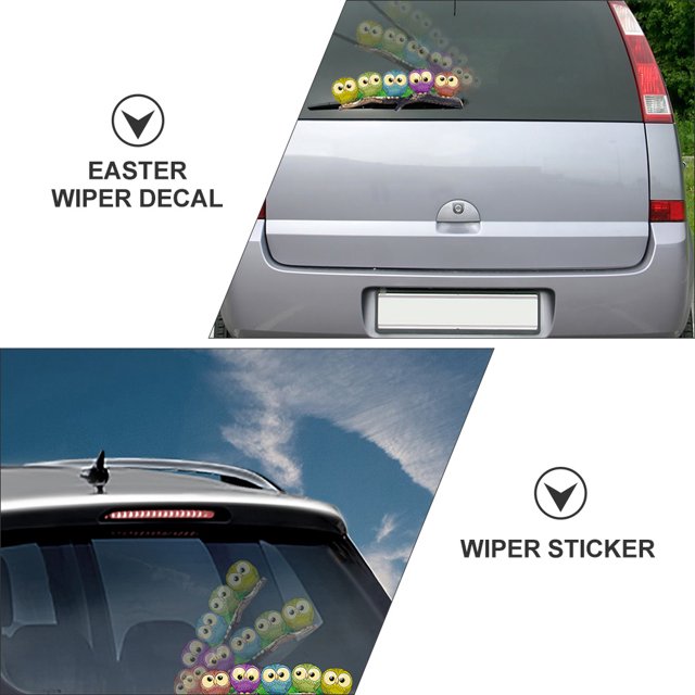 1pc Easter Wiper Sticker Window Wiper Decal Car Windshield Wiper Sticker