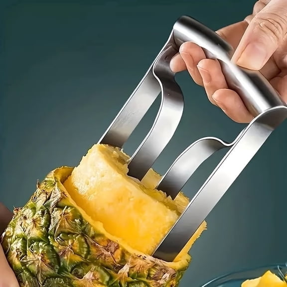 1pc Easy to Use Pineapple Corer Slicer Stainless Steel Core Peeler for Home and Kitchen