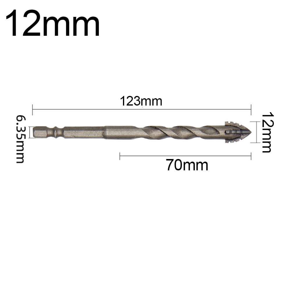1pc Eccentric Drill Four-Flute Glass Tile Punching Rock Slab Triangle ...