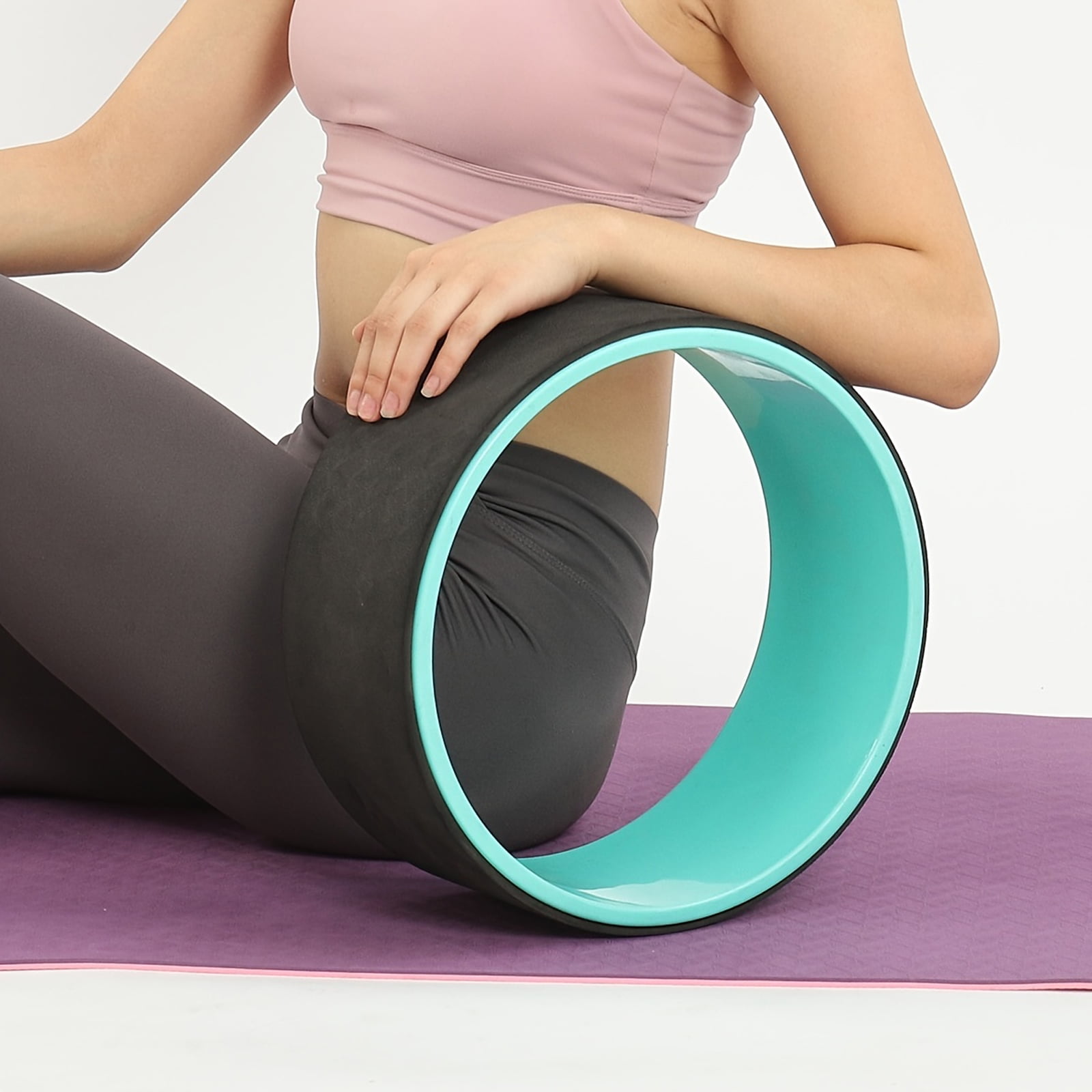 1pc Eco friendly Yoga Wheel Back Bending Artifact Massage Roller Pilates Yoga Circle Walmart