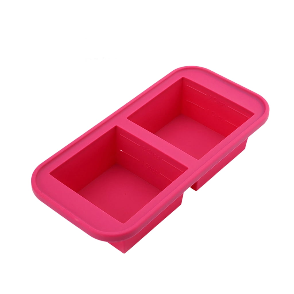 1pc Efficient Silicone Tray And Food Container Set Leak Cover Ice Block Maker For Freezers Organization