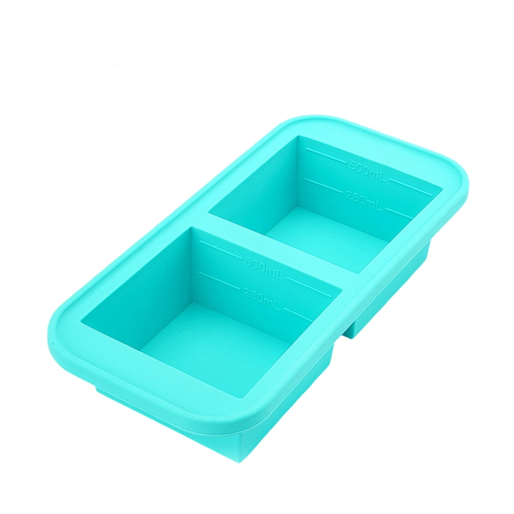 1pc Efficient Silicone Tray And Food Container Set Leak Cover Ice Block Maker For Freezers Organization