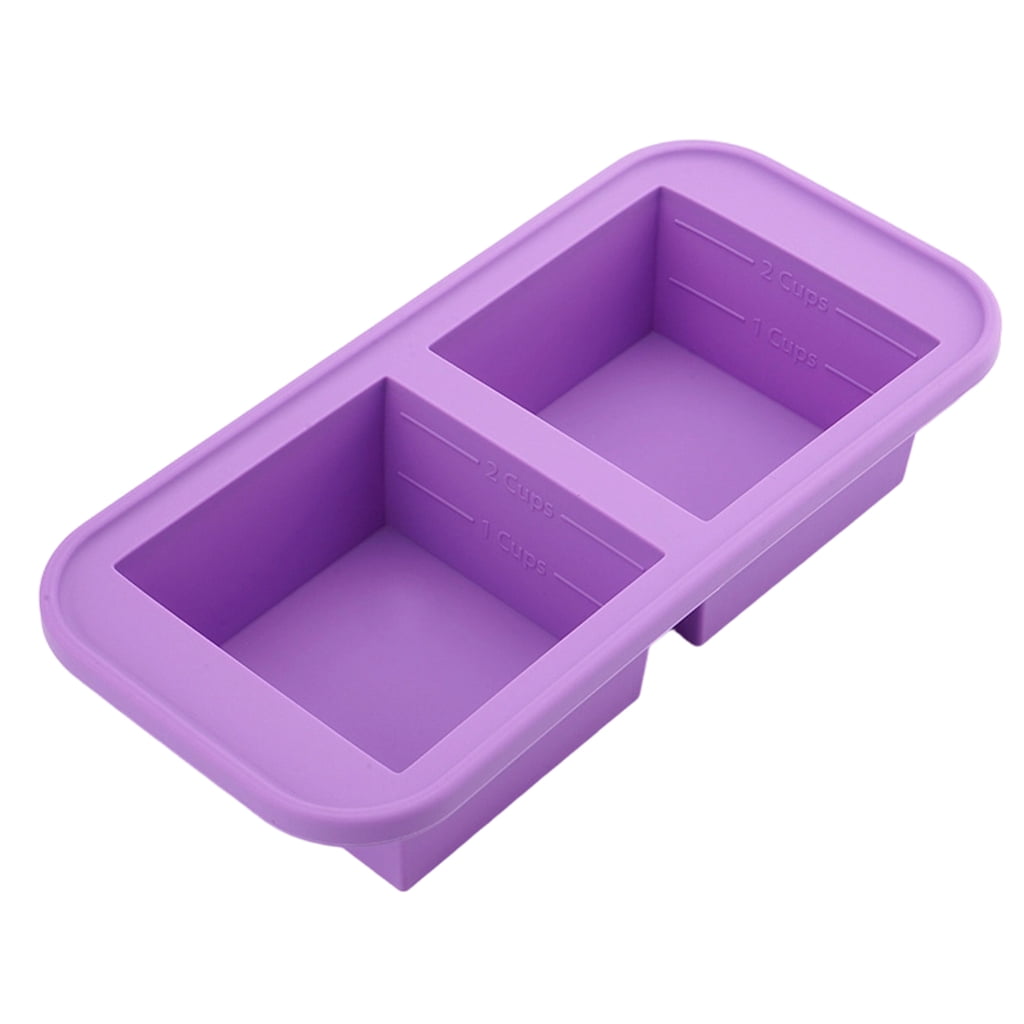1pc Efficient Silicone Tray And Food Container Set Leak Cover Ice Block Maker For Freezers Organization