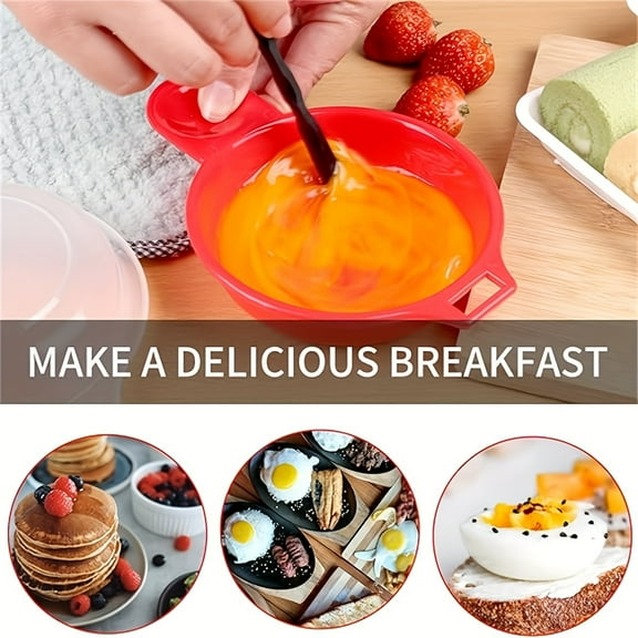 1pc Eggwich, Microwave Egg Cooker, Easy Eggwich, Microwave Cheese Egg Cooker, Egg Hamburg Omelet Maker, Egg Mold, Eggwich Maker, Microwave Egg Poacher, Kitchen Cooking Tool