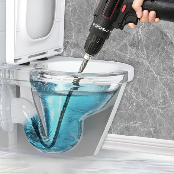 1pc Electric Drain Cleaning Tool, Flexible Length 39.37 Inch, Multi-Purpose Sink And Toilet Uncloggers, Removes Hair And Waste, Bathroom And Kitchen Drain Cleaners, Pipe Snake Accessories