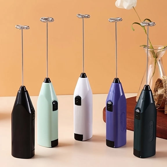 1pc, Electric Milk Frother, Electric Coffee Blender, Frother, Handheld Eggbeater, Foam Maker, Creative Electric Whisk, Electric Coffee Mixer, Milk Whisk, Kitchen Tools, Kitchen Stuff