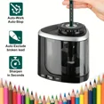 thumbnail image 1 of Electric Pencil Sharpener - Automatic, Desktop Office Stationery Tool with Precision Sharpening, 1 of 10