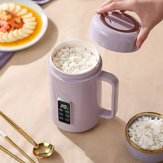 1pc Electric Pot, Multi-functional Electric Health Pot, Rice Cooker, Mini Portable Kettle, Multi-function 500W Power, Ceramic Glaze Inner Pot, 12-hour Reservation, Temperature Control Protection,