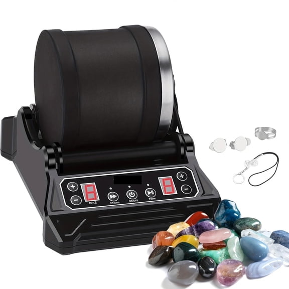1pc Electric Stone Polishing Machine, Grinding Stone Machine, Rock Rolling Kit, Grinding Stone Kit ,Stable Running