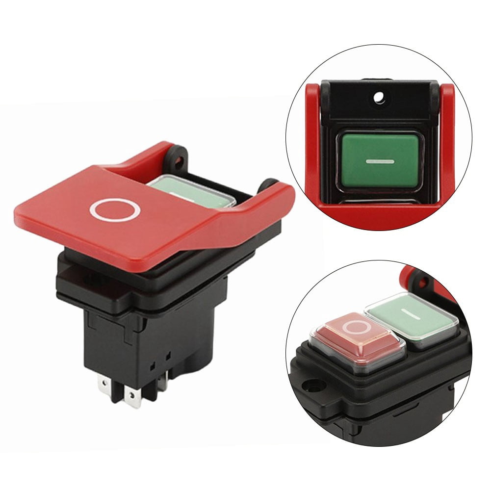 1pc Electromagnetic Button Switch 5PIN AC250V 16A Undervoltage ...