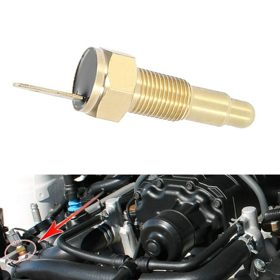 1pc Engine Cooling Fan Temperature Sensor Metal Switch For Car 1/8" NPT Thread Radiator Fan Thermal Sensor Switch Accessories