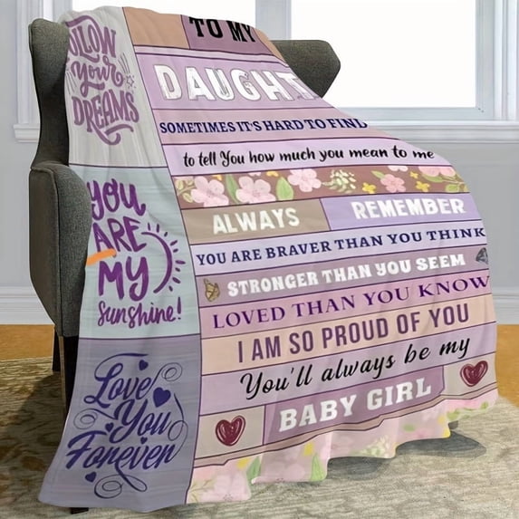 1pc Envelope Blanket For Daughter, Soft And Lightweight Autumn And ...