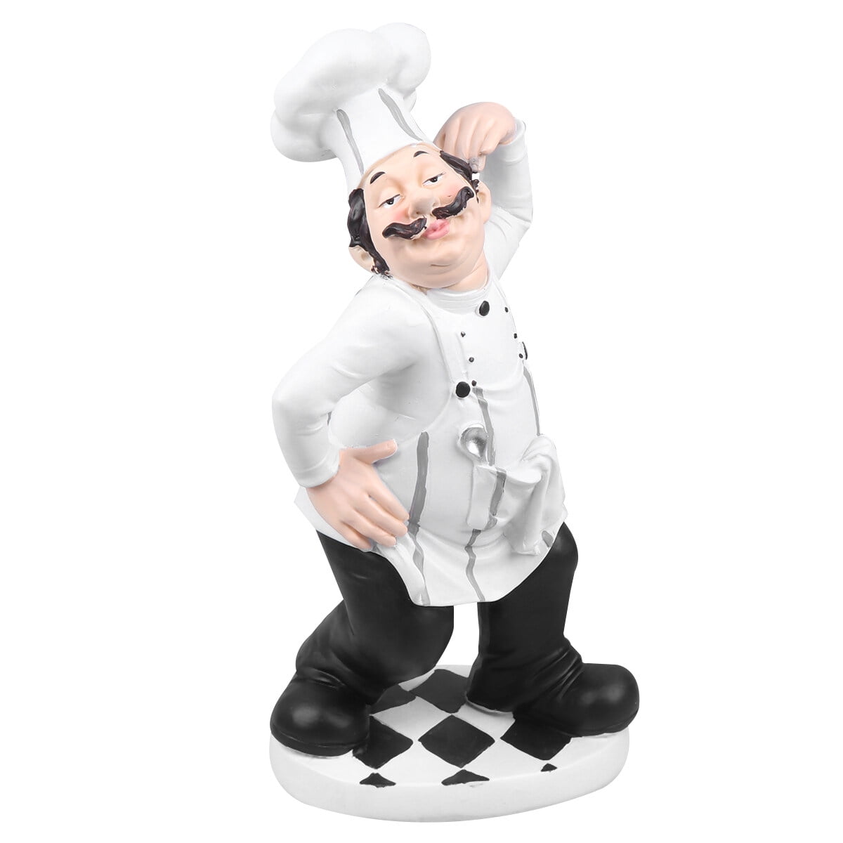 1pc European Style Chef Model Mini Cook Statue Resin Figurine for