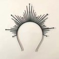 thumbnail image 1 of 1pc, European and American Laxi Goddess Madonna halo headband crown headdress for women fashion dress headdress catwalk dance wear for women, 1 of 2